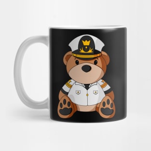 Ship Captain Teddy Bear Mug